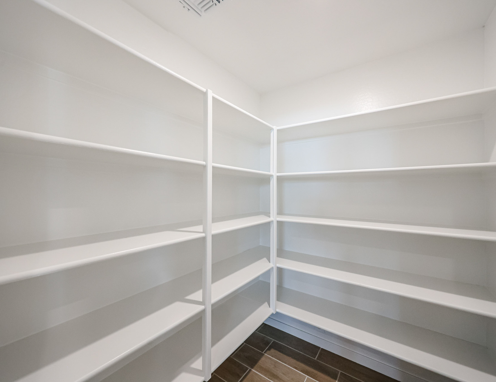 A white shelf with white shelves.