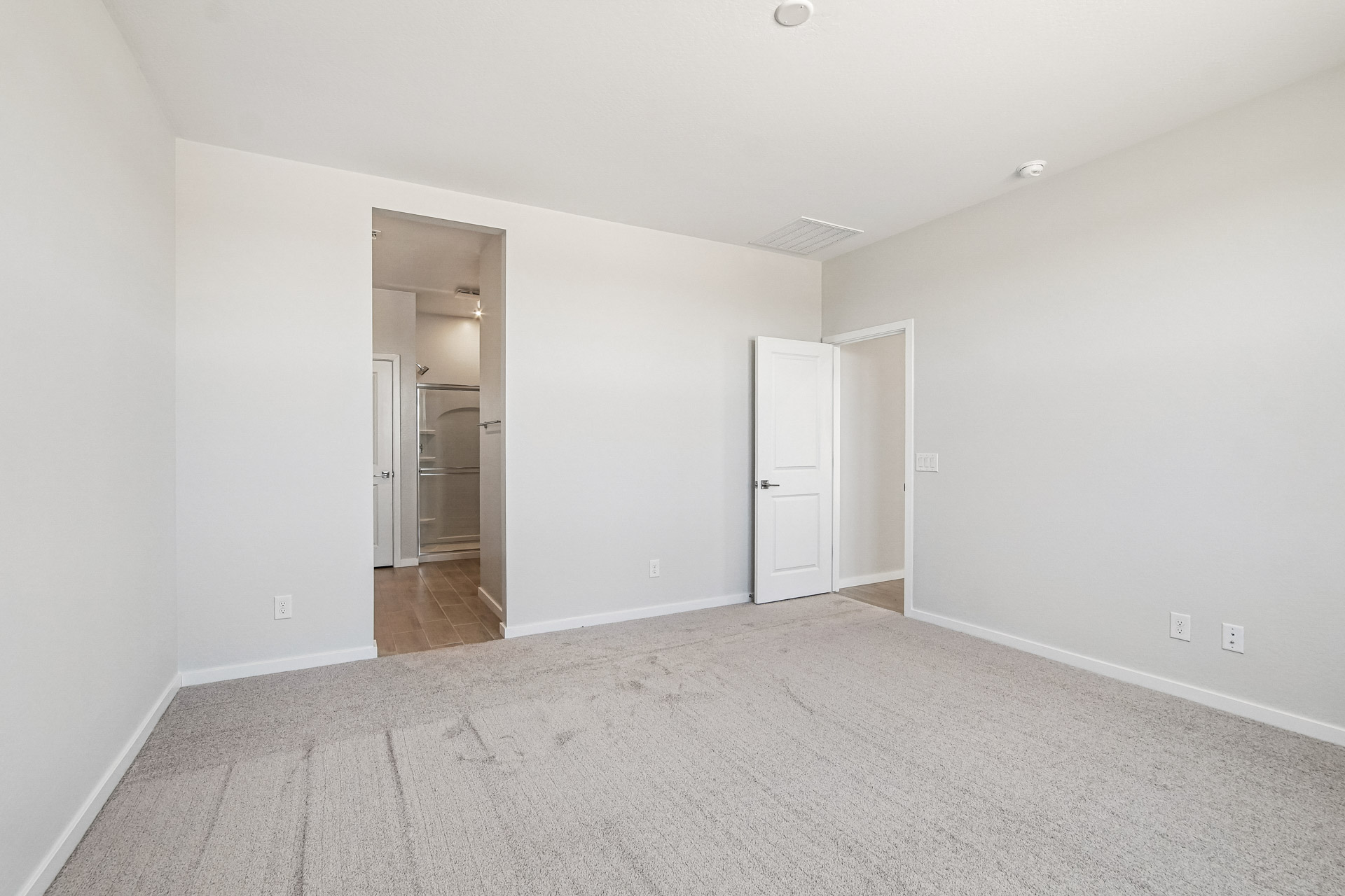 A room with white walls.