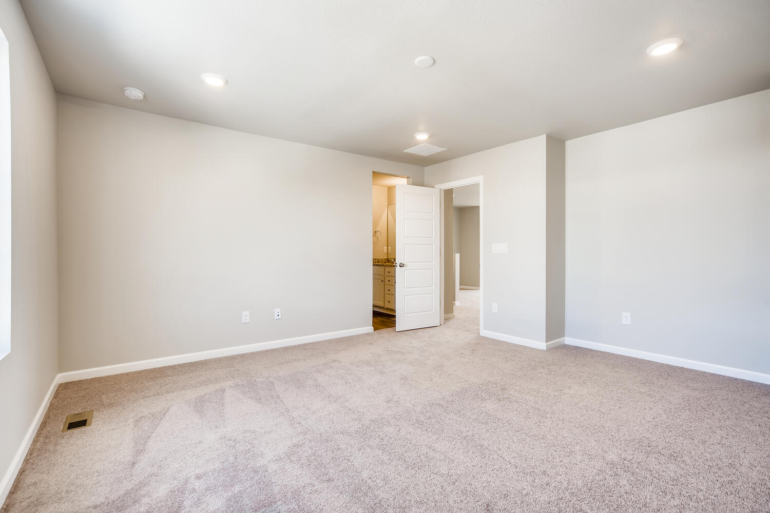 A room with white walls.