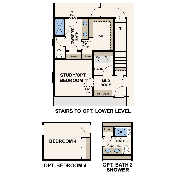 Diagram, engineering drawing. Cumberland Floorplan, Main Level Option
