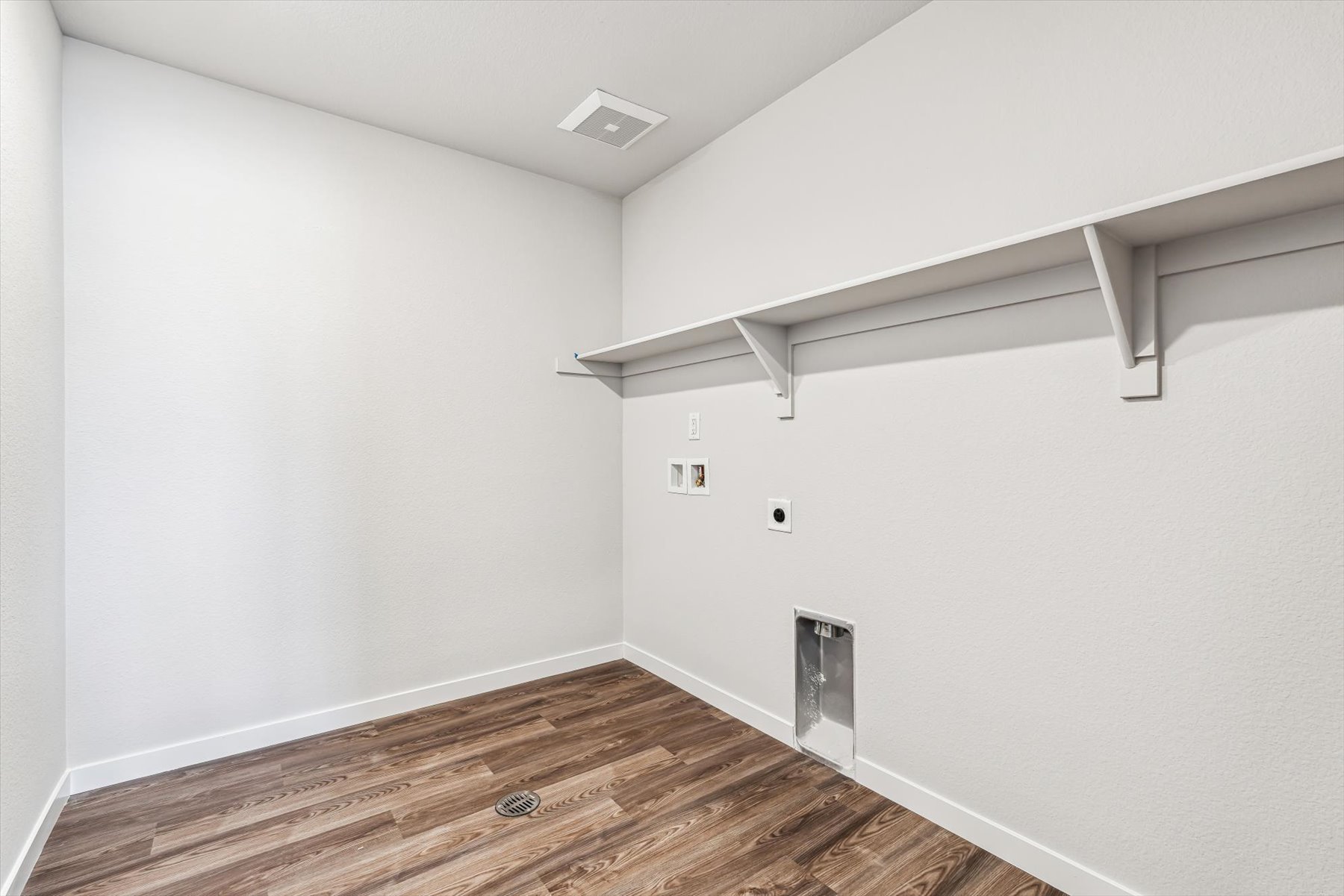 A room with white walls.