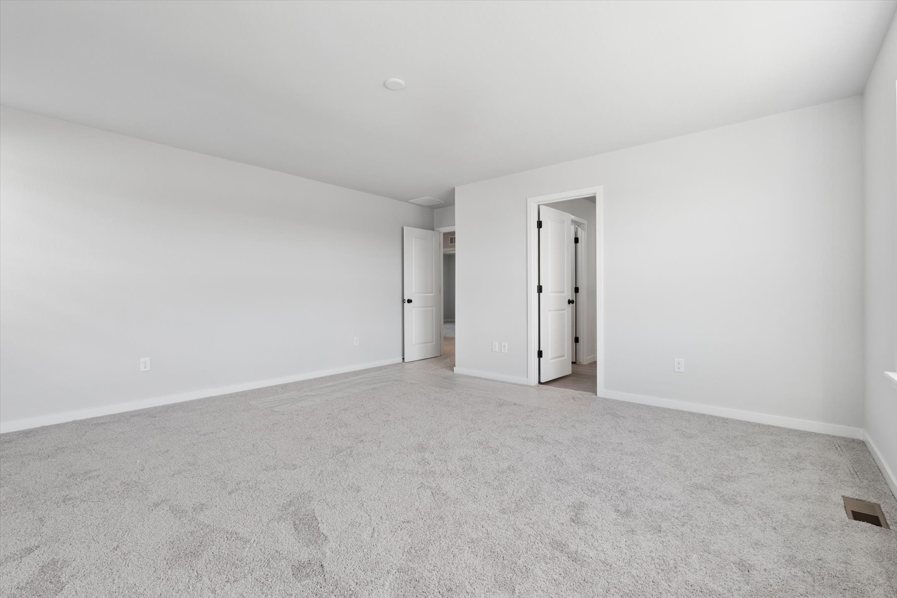 A room with white walls.