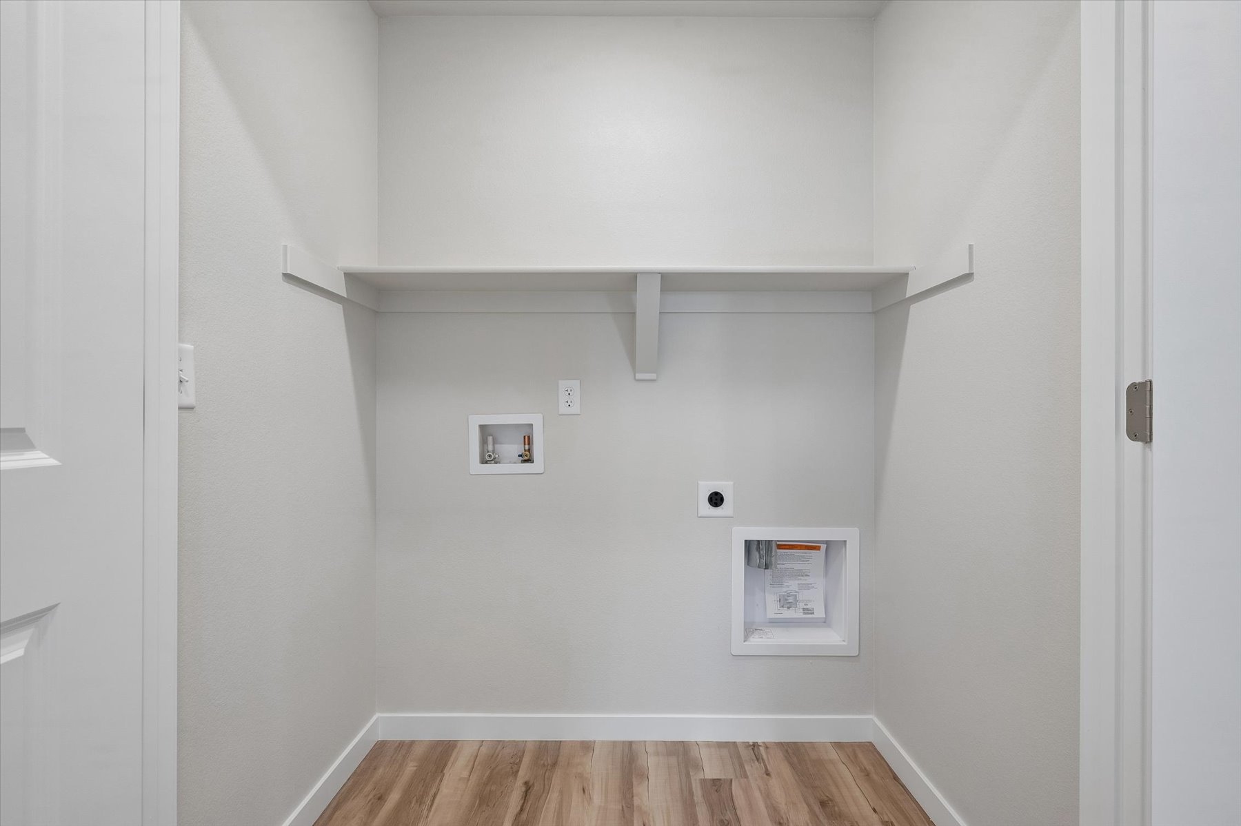 A room with white walls.