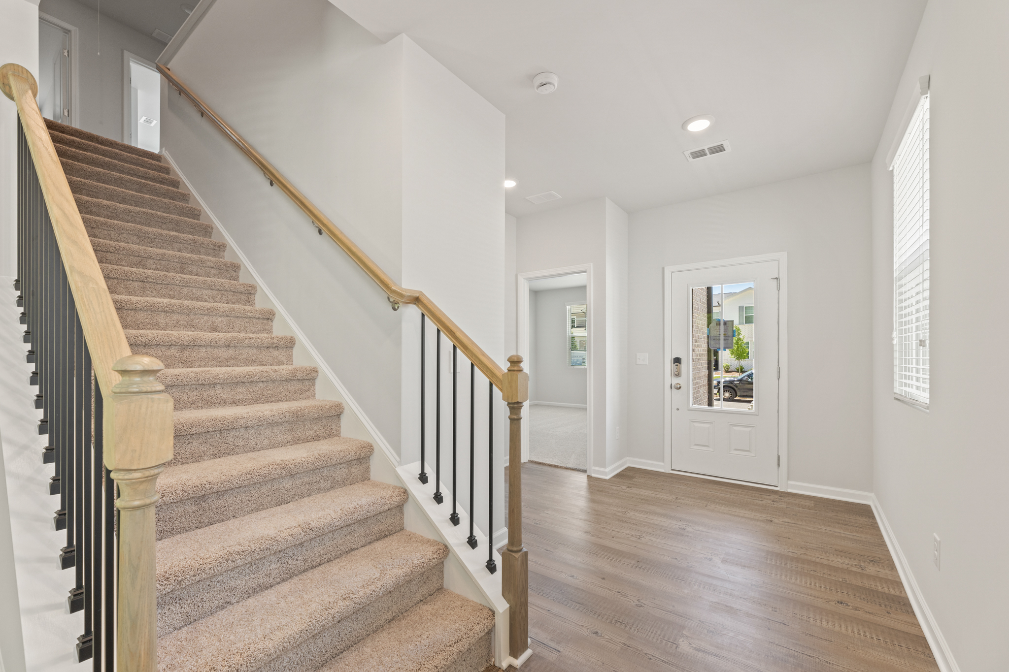 A staircase in a house.
