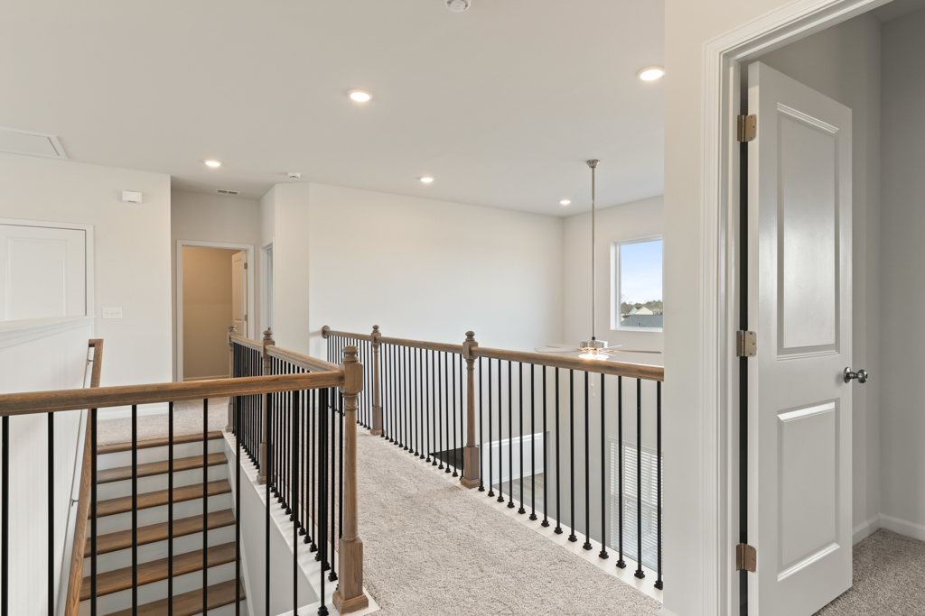 A staircase in a house.