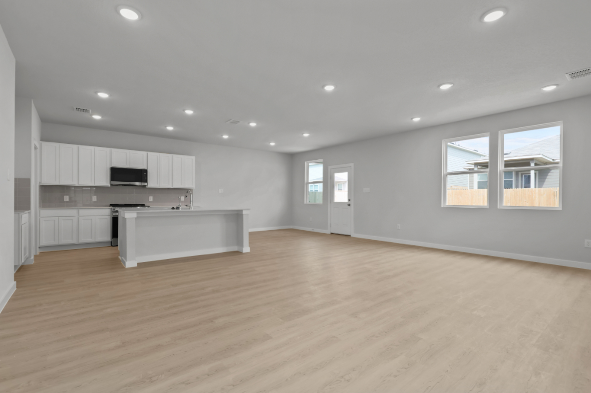 A large empty kitchen.