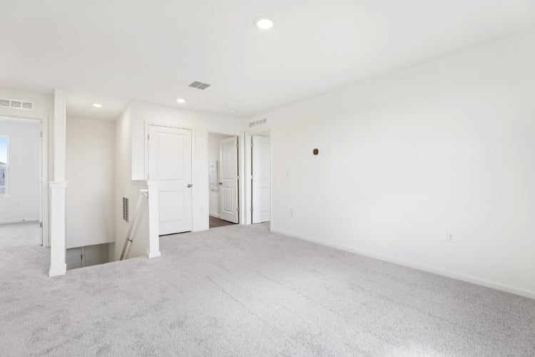 A room with white walls.